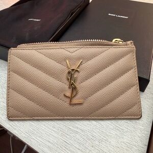 Saint Laurent Cassandre Matelasse Fragments Card Case